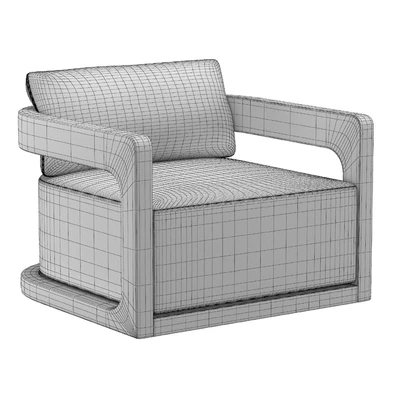 CASSALE SWIVEL LOUNGE CHAIR WITH CUSHION INSERTS — Ver 6