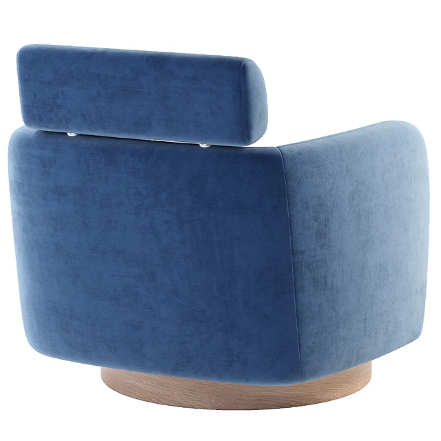 Luna Swivel Accent Chair With Adjustable Backrest — Скачать