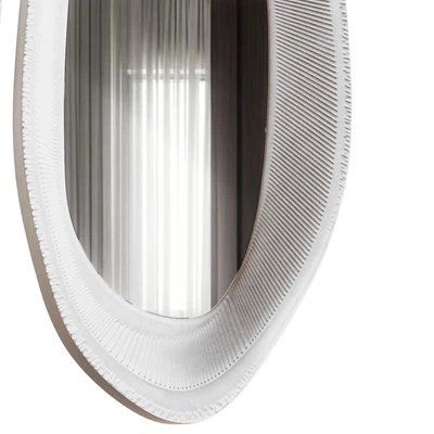 White Papier Mashe Mirror — Вид 2