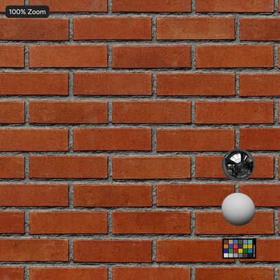 smooth running bond brick wall texture — View 3