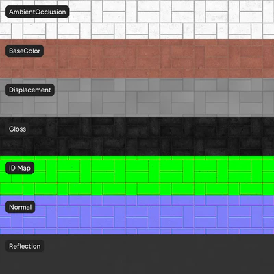 basketweave concrete paver texture red — Ver 3