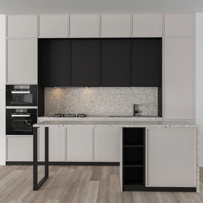 Kitchen Modern - Cream and Black 26 — Ver 1