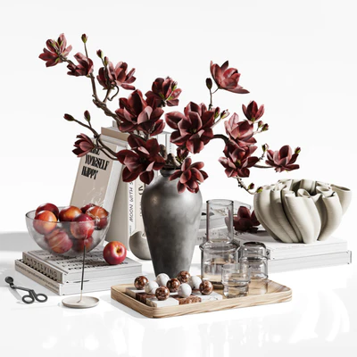 Decorative Tabletop with Magnolia Touch — View 4