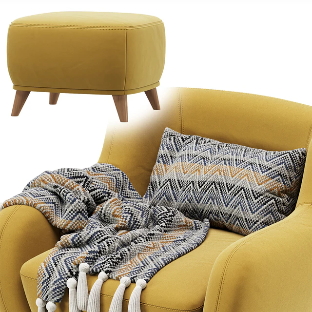 Armchair Ansil Happy Light by Divan.ru  /  Кресло Ансил — Скачать