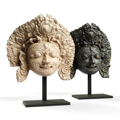Bhairava face mask sculpture — Вид 1