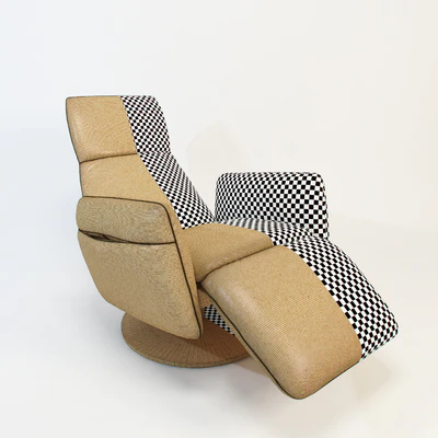 POLTRONA FRAU Pillow armchair, 3 different positions — Ver 3