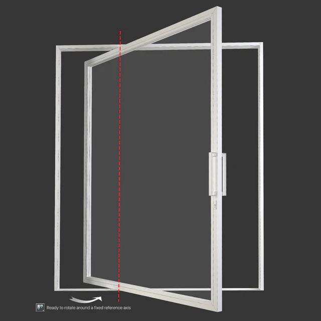 Aluminum pivot door — Descargar