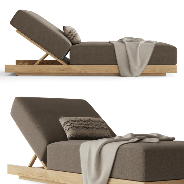 RH SANTOS TEAK CHAISE — Скачать