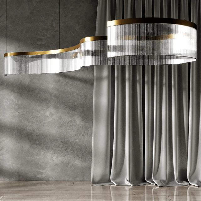 DANELIUS LONG Chandelier Lamp By Lampatron — Скачать