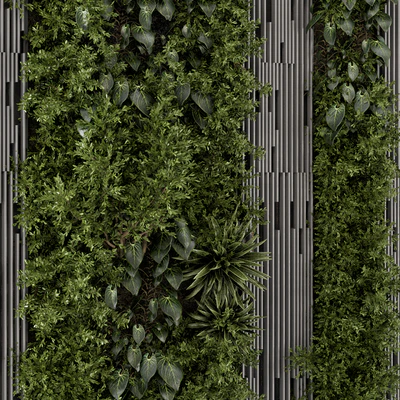 Indoor Wall  Vertical Garden in Wooden Base - Set 864 — Вид 5