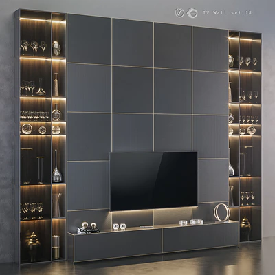 TV Wall Set 18 — Ver 4