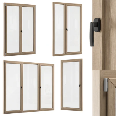 Wooden Window Modern - Windows Set 01 — Ver 1