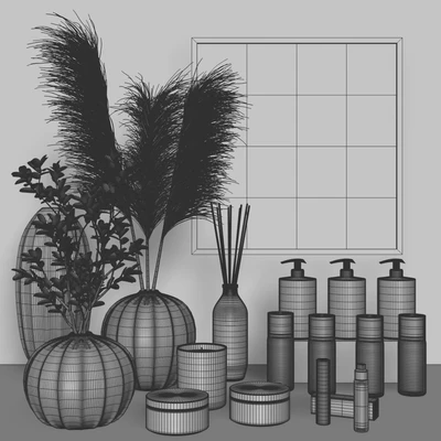 Bathroom Accessories Decor Set # 3 — Ver 4