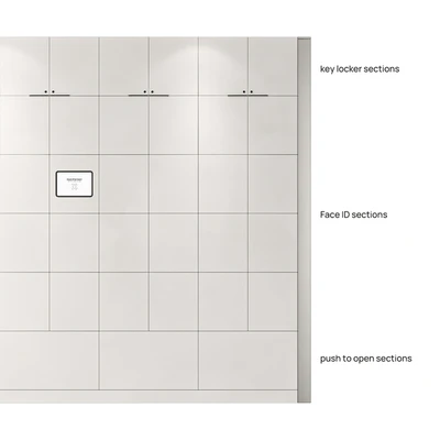 Office Locker with Face ID 02 — Вид 3