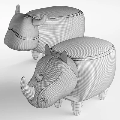 Set of children's poufs — Ver 3