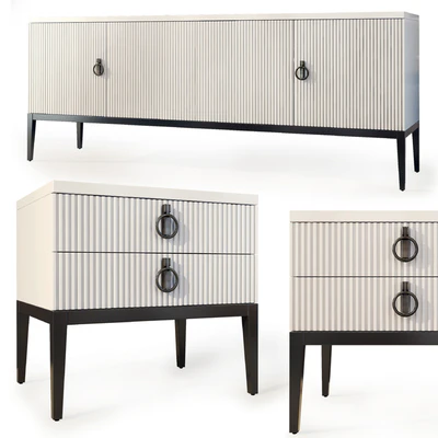 Chest of drawers and bedside table Lima. Nightstand, sideboard by Medusa Home — Ver 1