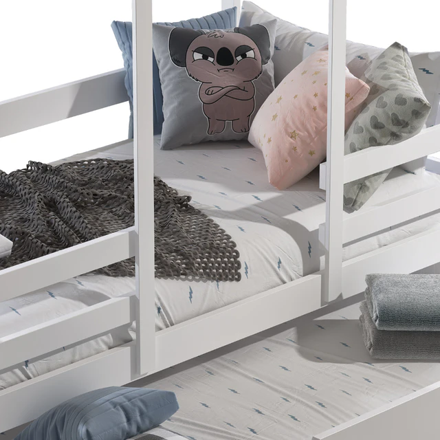 White kids bed — Descargar