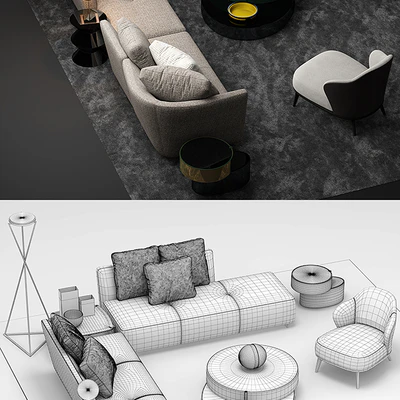 Sofa minotti lounge seymour — Ver 3
