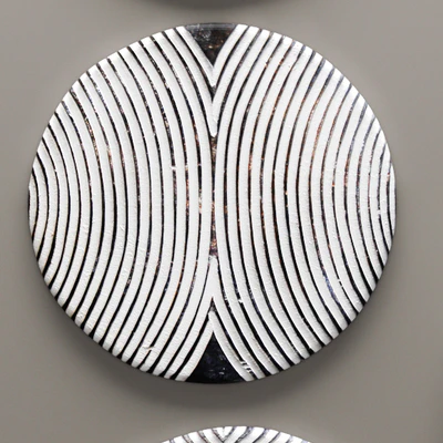 Design Mix Furniture. Zulu Shield. Panel, panel, Africa, white, bleached, abstraction, picture, set, wall decor — Ver 2
