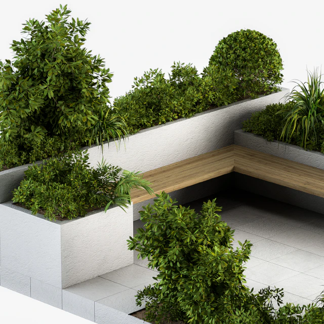 Roof Garden and Landscape Furniture 04 — Скачать