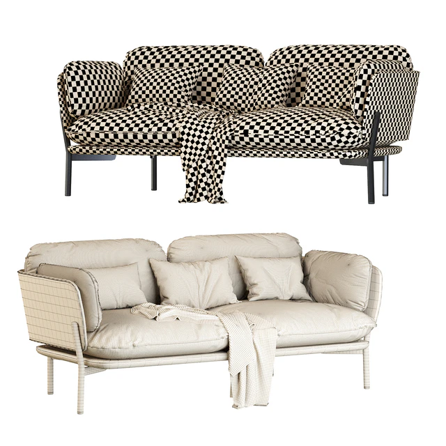 Cloud Two Seater LN2 desert stone by &TRADITION — Скачать