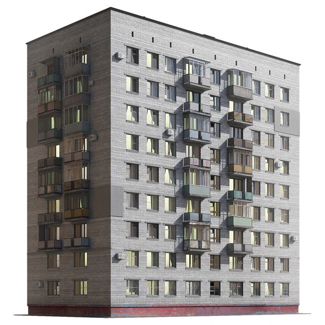 Nine-storey residential building — Descargar