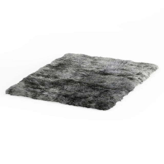 Shaggy Sheepskin Gray Rug — Descargar