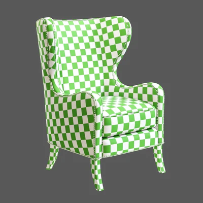 Dempsey Wingback Chair Bourbon Leather — Вид 3