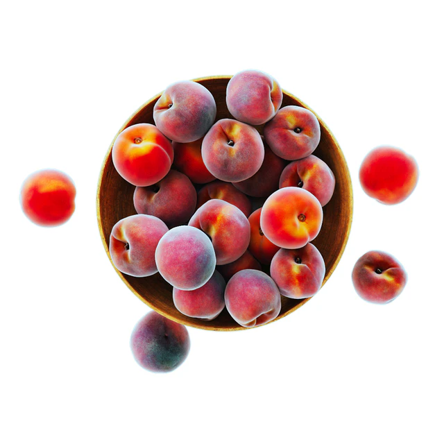 Peaches in a Wooden Vase — Скачать