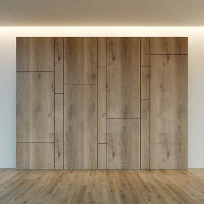 Decorative wall. Wall panel made of wood. 15 — Ver 3