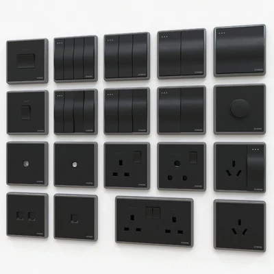 Scneme wall switches & sockets — View 1