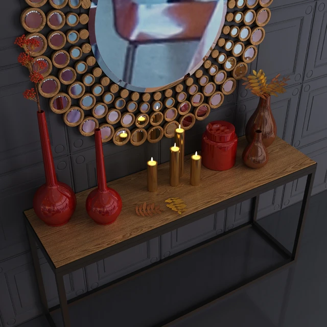 Dome Deco decor set with mirror and console — Descargar