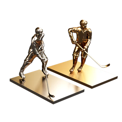 hockey players sculpture metal — Descargar