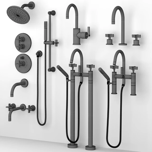 Rejuvenation West Slope set faucets and bath shower — Descargar