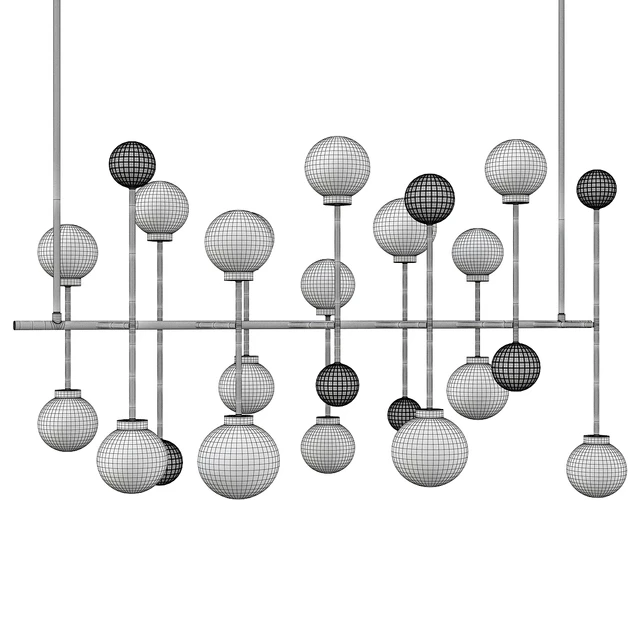 Fluxus bronzed chandelier — Descargar