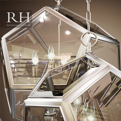 RH GEOMETRIC GLOBE PENDANT (3 size) — Вид 2