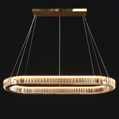 Modern Crystal Long Chandelier — Вид 4