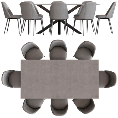 Cult Furniture Heaven 8 Seat Dining Table and Marco Chair — Ver 5