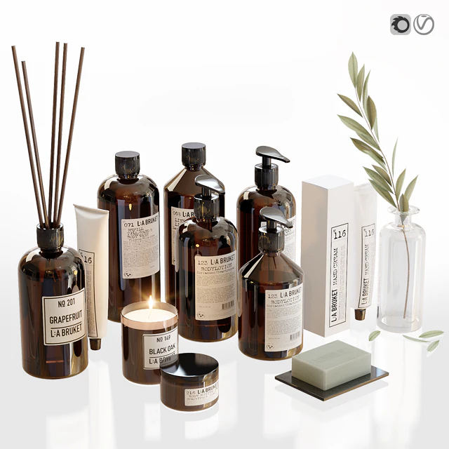 LA Bruket decor set for bathroom — Descargar