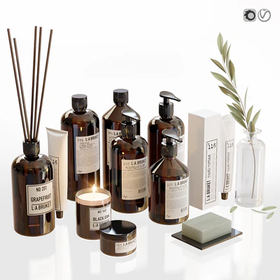 LA Bruket decor set for bathroom — Ver 1