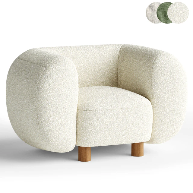 Armchair Londi Cozy Ivory — Descargar