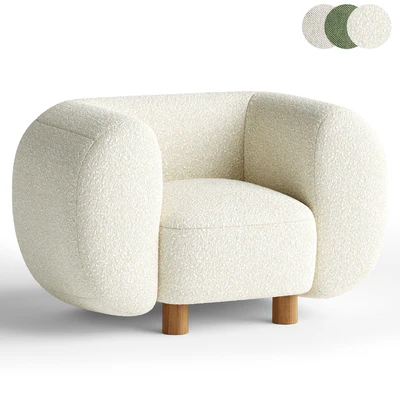 Armchair Londi Cozy Ivory — Ver 2