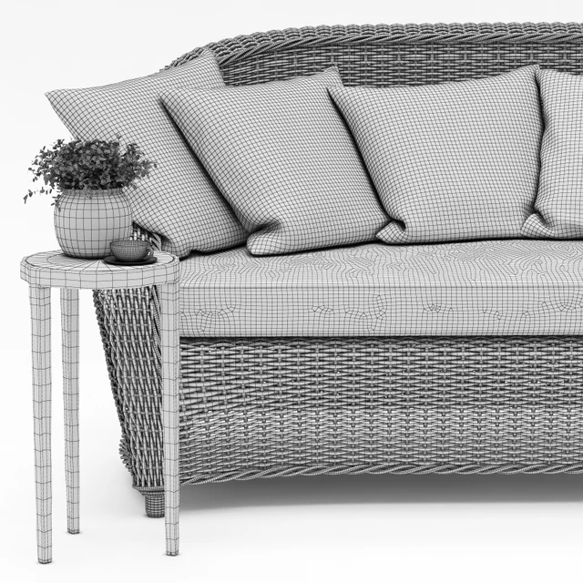 TORREY ALL-WEATHER WICKER ROLL-ARM SOFA from Pottery barn — Descargar