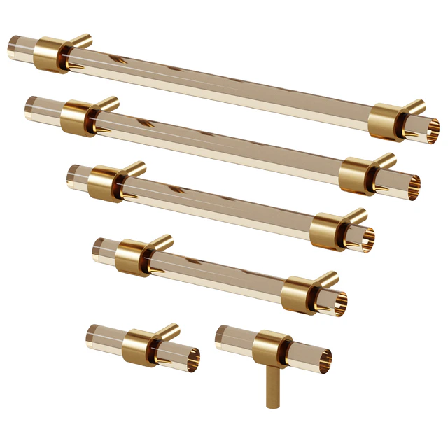 Furniture handle PUR Acrylic & Brass by Meraki — Descargar