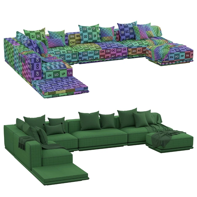 Minotti Horizonte Modular Sofa — Скачать
