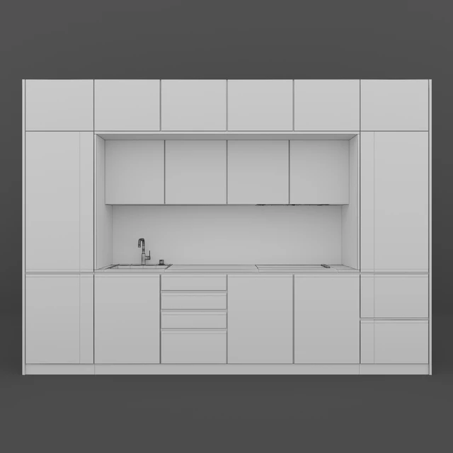 Modern wooden kitchen — Скачать
