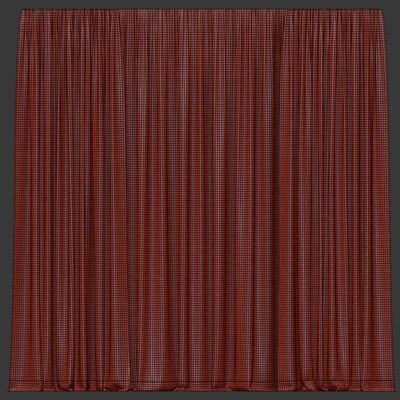 Curtains in two colors with tulle — Ver 5