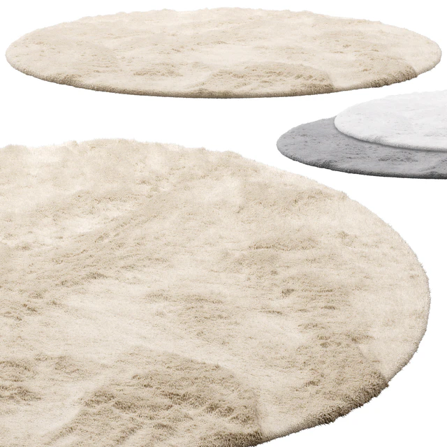 Benuta Dave Round Fur Rug (3 colors) — Descargar