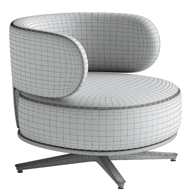 AKIKO LOUNGE Armchair By Gallotti&Radice — Descargar