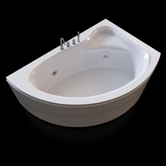 Acrylic corner bath Cezares Tebe 150x100 R — Descargar